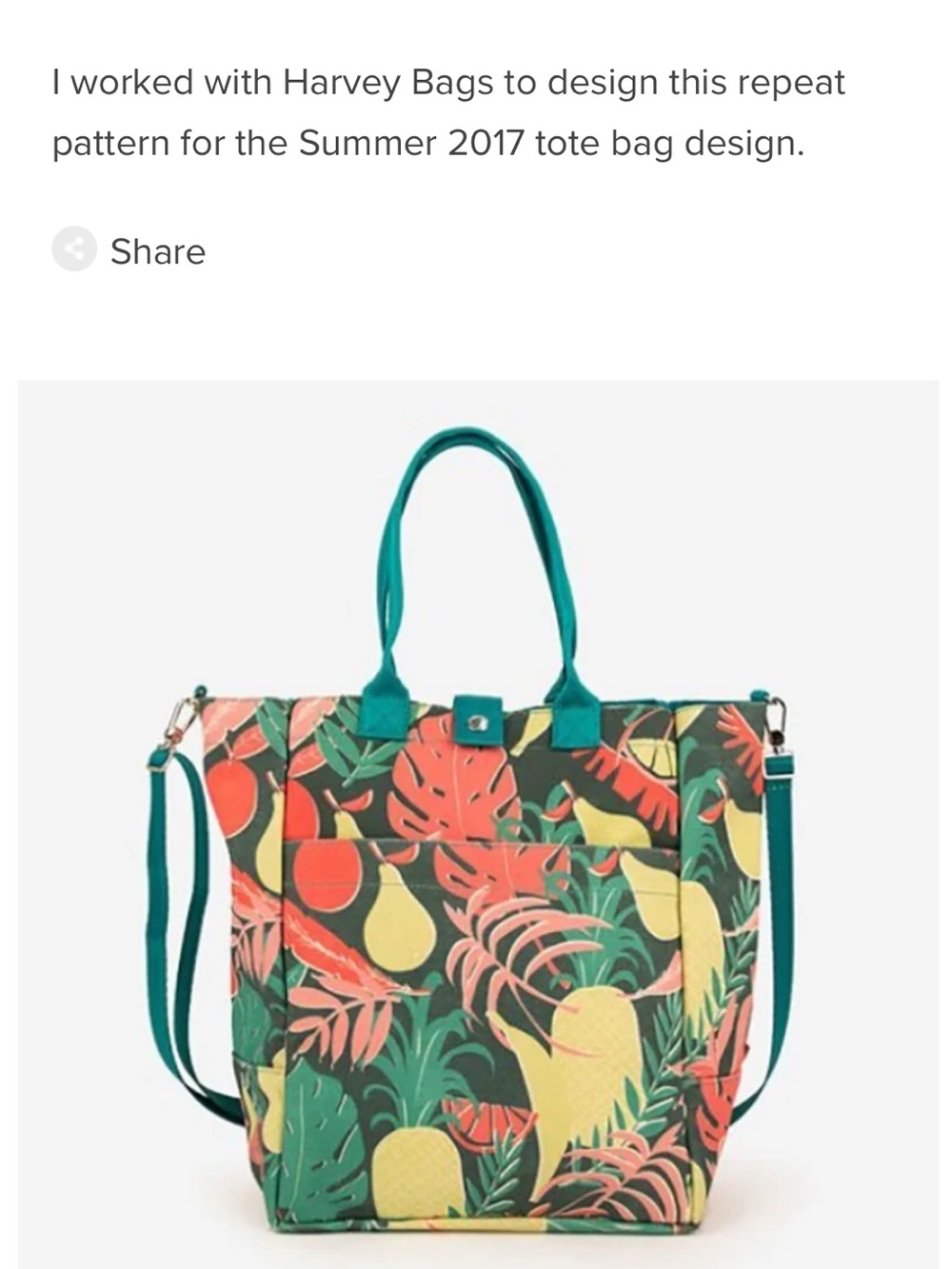 NWT RARE Harveys Tropicool Shopper Tote by Muffin Grayson - Picture 5 of 8